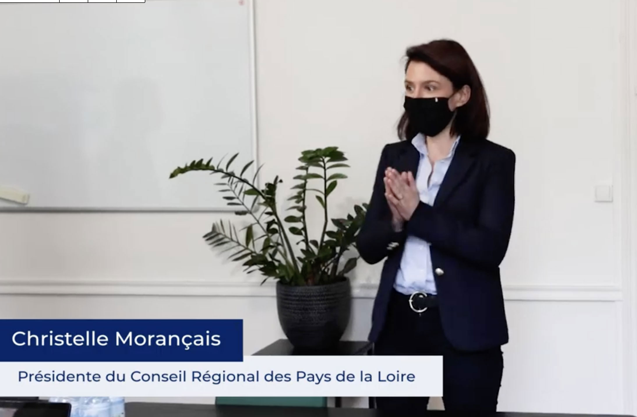 Visite de Christelle Morançais chez 7Opteam